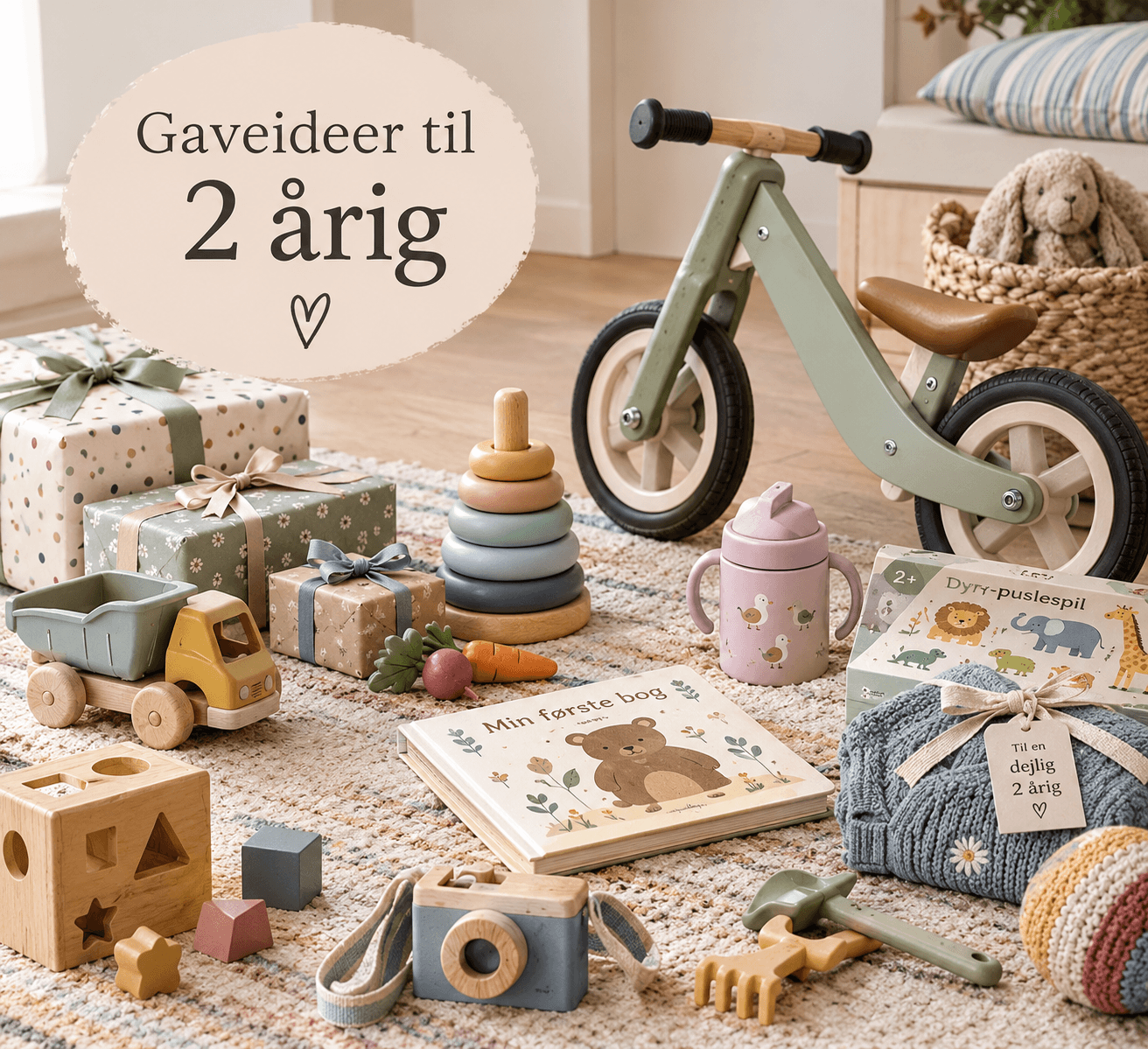 Gaveidéer til børn på 2 år